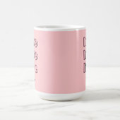 Cool Candy Pink Clean 3 x Liebe | Pastel-Rose Kaffeetasse (Mittel)