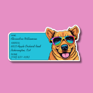 Cool Canine Luggage ID Aufkleber