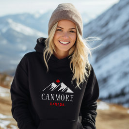 Cool Canmore Kanada-Berge Ahornblätterblättern Dun Hoodie