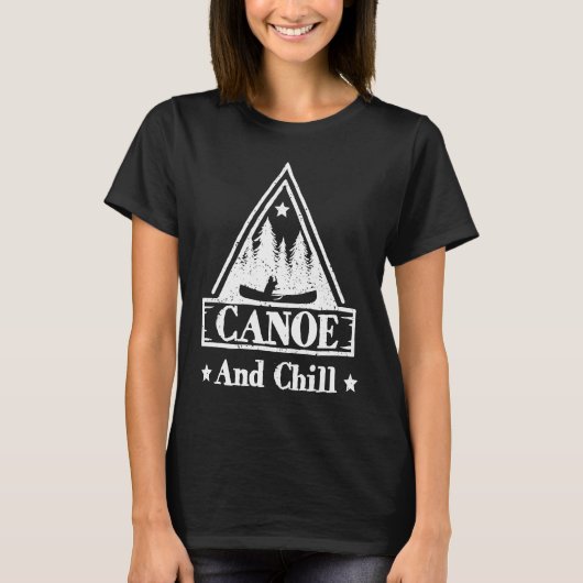 Cool Canoe And Chill Rusty Forest Canoe T-Shirt (Vorderseite)