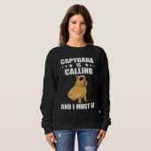 Cool Capybara  Capybara Rodent Animal Capybara Cal Sweatshirt (Vorne ganz)