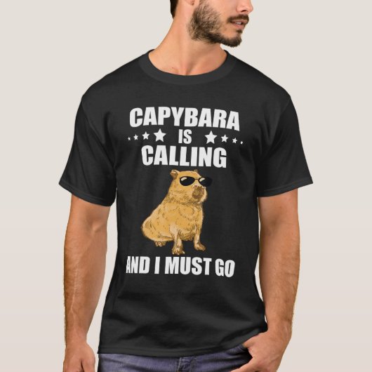 Cool Capybara Capybara Rodent Animal Capybara Cal T-Shirt (Vorderseite)