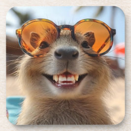 Cool Capybara Getränkeuntersetzer