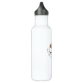 Cool Capybara Gymnast Hoop Personalisierter Cartoo Edelstahlflasche (Links)