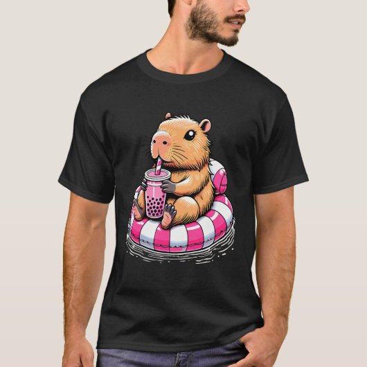 Cool Capybara Vibes - Funny Capybara Gift - Cute C T-Shirt (Vorderseite)
