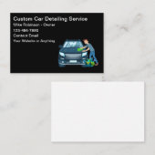 Cool Car Wash Theme Business Cards Visitenkarte (Vorne/Hinten)