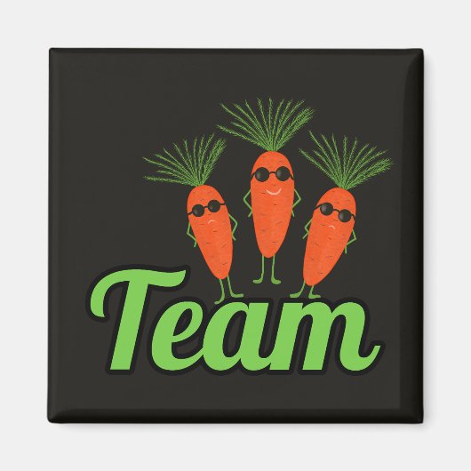 Cool Carrot Squad Black Magnet (Vorne)