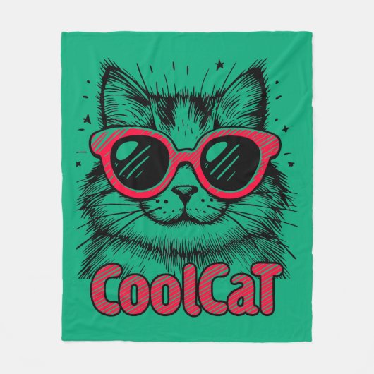 Cool Cat 1 Fleecedecke (Vorderseite)