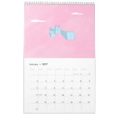 Cool cat Blue 2026 Calendar Kalender (Jan 2027)