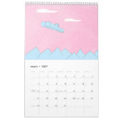 Cool cat Blue 2026 Calendar Kalender (Mär 2027)