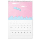 Cool cat Blue 2026 Calendar Kalender (Mär 2026)