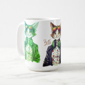 Cool Cat Boss – Funny Cat Lover Gift Idea Kaffeetasse (Vorderseite Links)