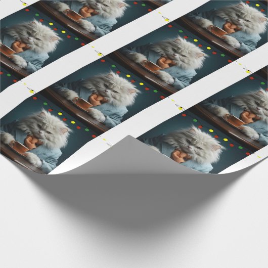 COOL CAT CHRISTMAS  GESCHENKPAPIER (Ecke)
