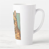 Cool Cat Coffee Retro Style Design for Cat Lovers Milchtasse (Rechts)