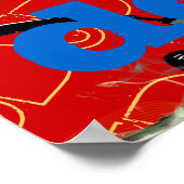 cool Cat DJ Kopfhörer Poster (Ecke)