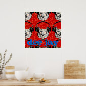 cool Cat DJ Kopfhörer Poster (Küche)