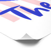 Cool Cat Enjoying the Summer Poster (Ecke)