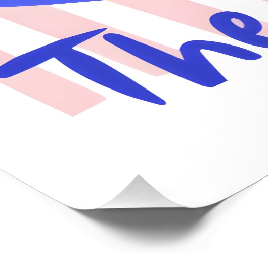 Cool Cat Enjoying the Summer Poster (Ecke)