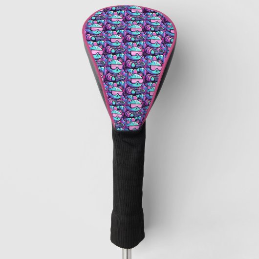 Cool Cat Gamer Golf Headcover (Vorderseite)