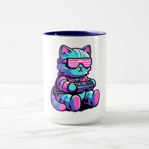 Cool Cat Gamer Tasse