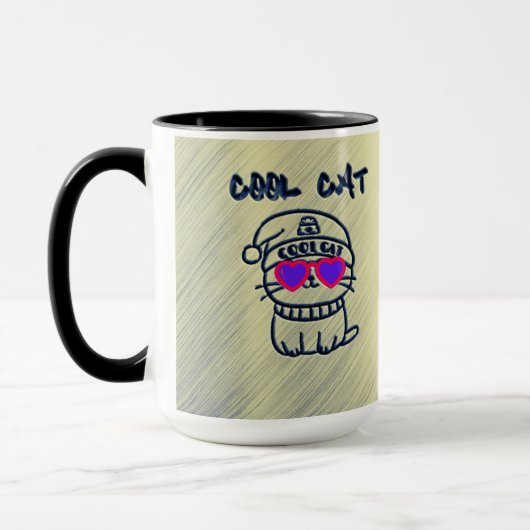 Cool Cat Groovy Tasse (Links)