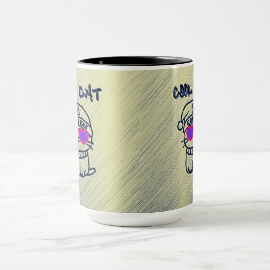 Cool Cat Groovy Tasse (Zentrum)