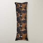 Cool Cat Guitarist – Minimal Elegant Design Seitenschläferkissen (Vorderseite Vertikal)