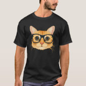 Cool cat head wearing spectacles costume for cats T-Shirt (Vorderseite)