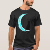 Cool Cat in Moon - Ideal Gift for Cat Lovers T-Shirt (Vorderseite)