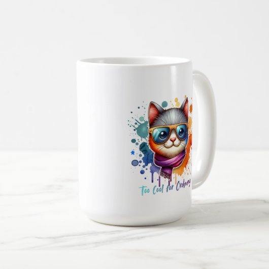 Cool Cat Kaffeetasse (VorderseiteRechts)