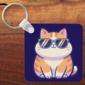 Cool Cat Keychain – Pocket-Sized Personality with Schlüsselanhänger (Vorderseite)