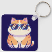 Cool Cat Keychain – Pocket-Sized Personality with Schlüsselanhänger (Rückseite)