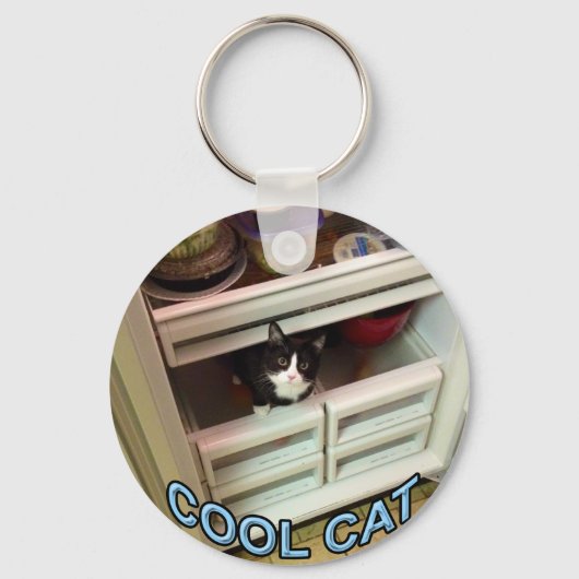 Cool Cat keychain Schlüsselanhänger (Vorderseite)