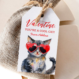 Cool Cat Kitten Kids Valentinstag Geschenkanhänger