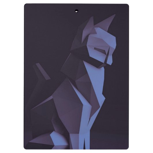 Cool Cat Lover Geschenk | Cat Lover Grafik Klemmbrett (Rückseite)