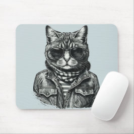 Cool Cat Mouse Pad Mousepad