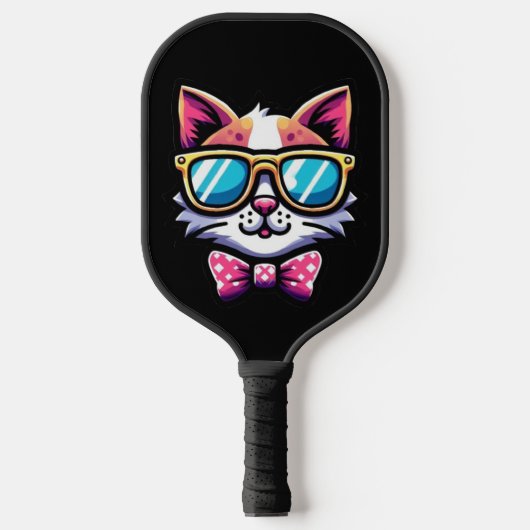 Cool Cat Pickleball Paddle – Quirky Sports Gear (Vorderseite)