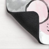 Cool Cat Pink Wasserfarbe Meow Mousepad (Ecke)