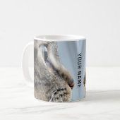 Cool Cat Profile Close-Up Photo Personalised Kaffeetasse (Vorderseite Links)