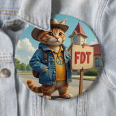 Cool Cat sagt FDT Politisch Button (Beispiel)