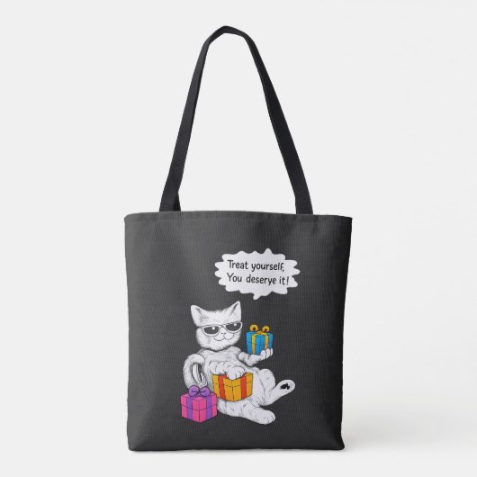 Cool Cat Self-Care Vibes Tasche (Rückseite)