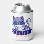 Cool Cat Summer Vibes Dosenkühler (Kanne Vorderseite)