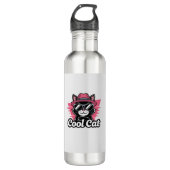 Cool Cat Swagger Edelstahlflasche (Vorderseite)