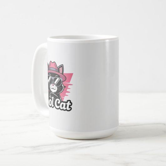 Cool Cat Swagger Kaffeetasse (Vorderseite Links)