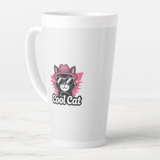 Cool Cat Swagger Milchtasse (Linke Ecke)