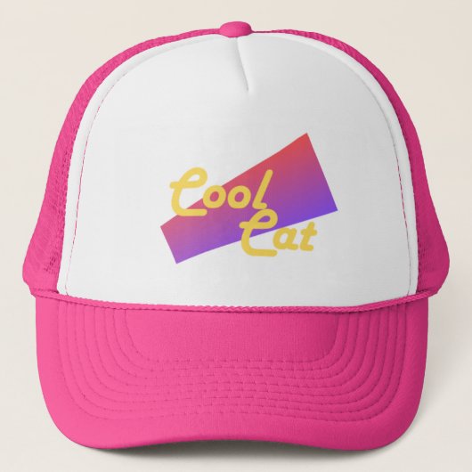 Cool Cat Trucker Hat Truckerkappe (Vorderseite)