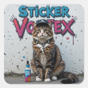 Cool Cat Urban Street Art Sticker - Sticker Vortex
