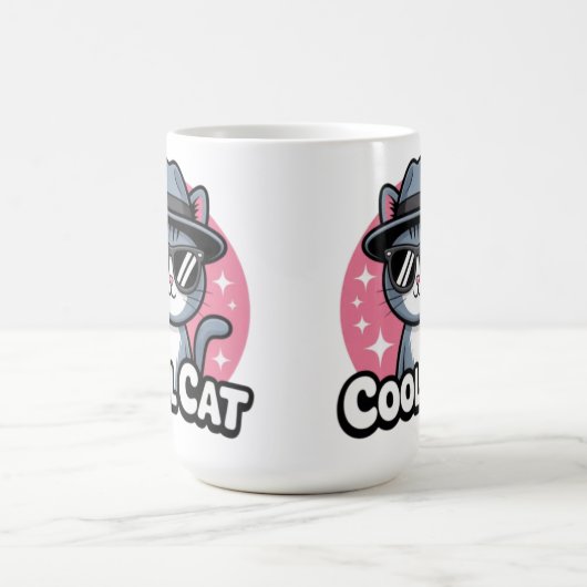 Cool Cat Vibes Kaffeetasse (Mittel)