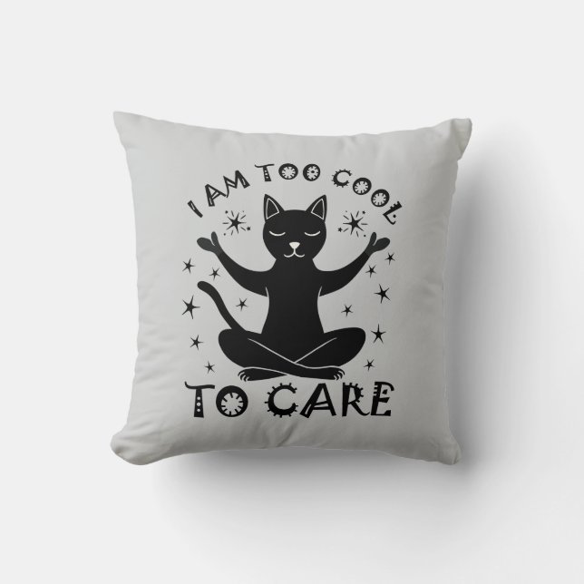 Cool Cat Vibes Kissen (Vorderseite)