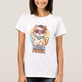 Cool Cat Vibes - Meow Magic Summer T-Shirt" T-Shirt